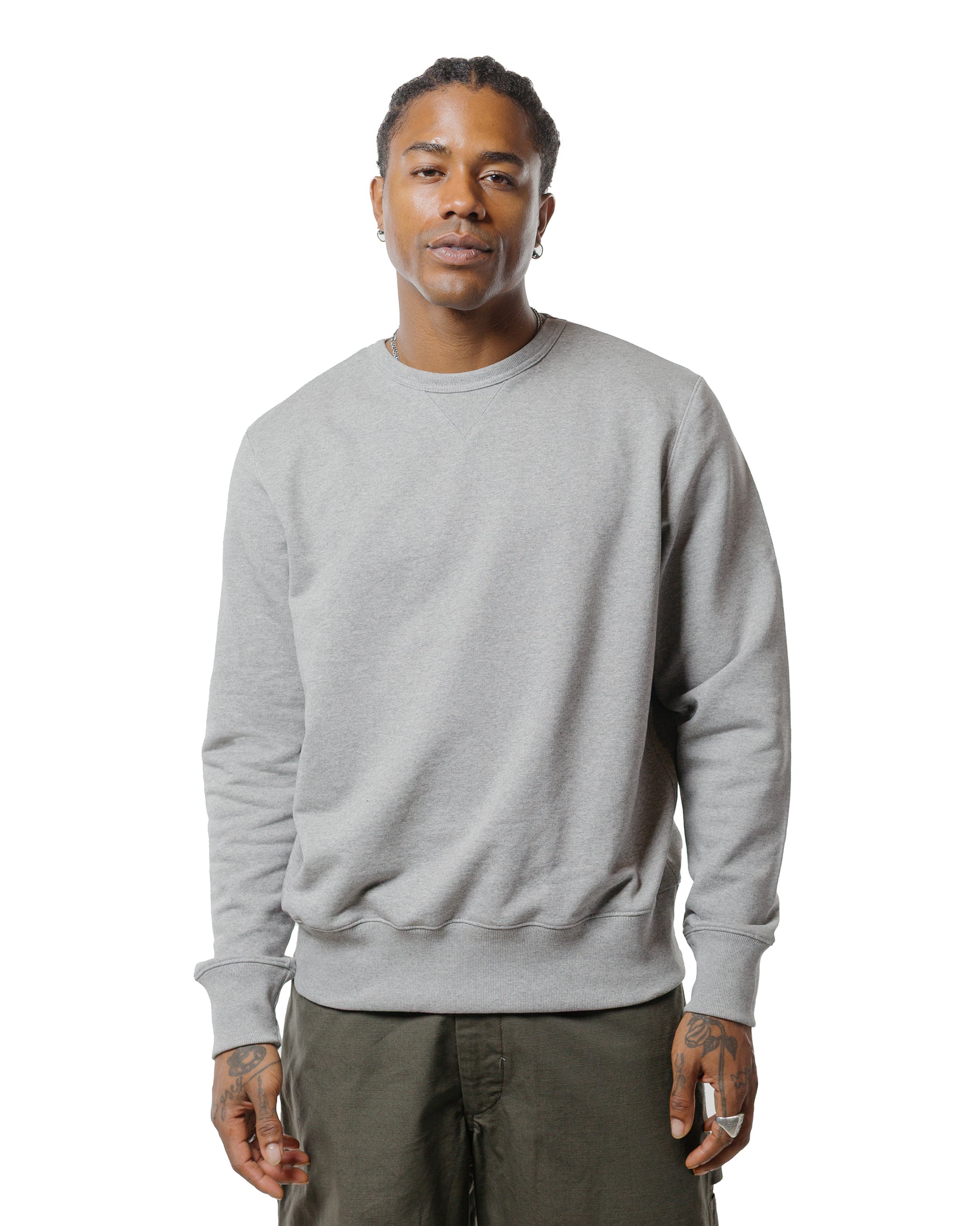 lost & found Merz B. Schwanen Merz B. Schwanen 3M46 Vintage Machine Fleece Sweatshirt Grey Melange