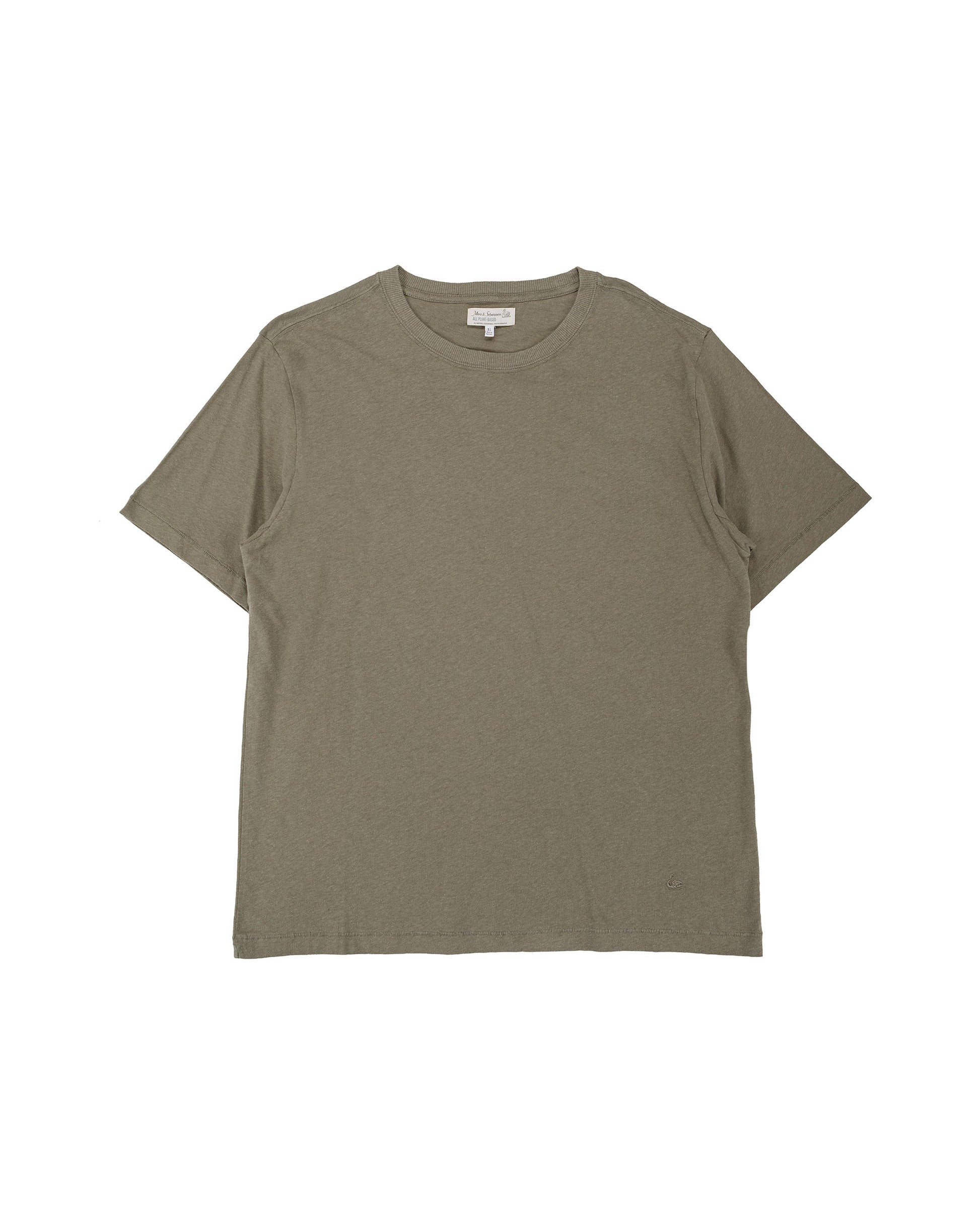 lost & found Merz B. Schwanen Merz B. Schwanen HPT01 Cotton Hemp T-Shirt Light Army