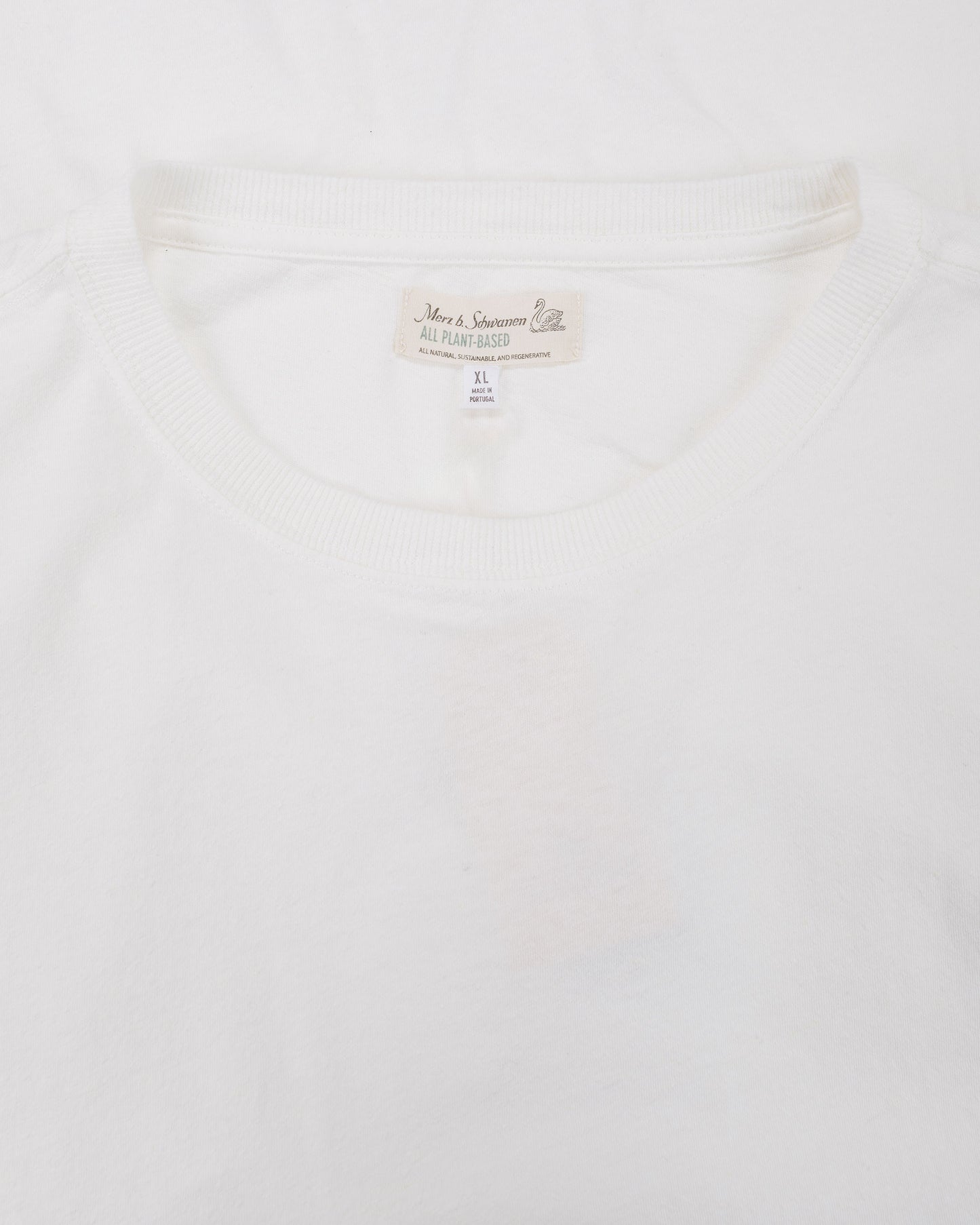 lost & found Merz B. Schwanen Merz B. Schwanen HPT01 Cotton Hemp T-Shirt White