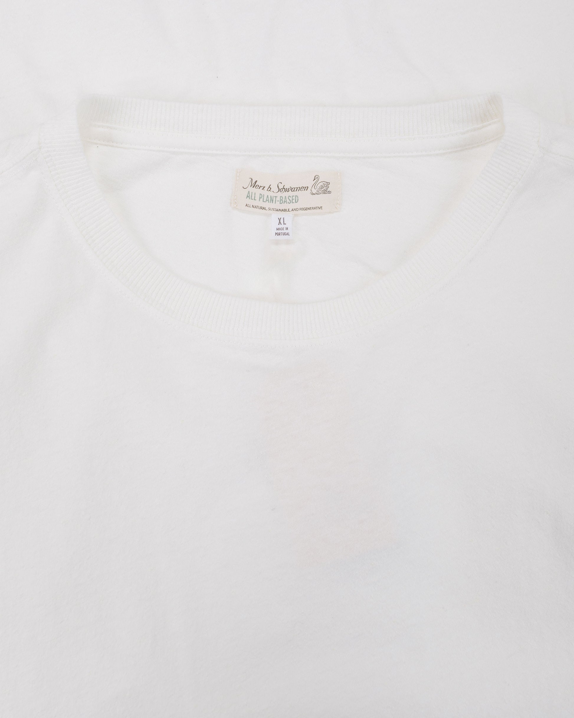lost & found Merz B. Schwanen Merz B. Schwanen HPT01 Cotton Hemp T-Shirt White
