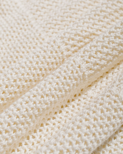 lost & found Merz B. Schwanen Merz B. Schwanen KNITSHIRT01 Crochet Shirt Natural
