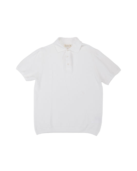 lost & found Merz B. Schwanen Merz B. Schwanen KPLP02 Knitted Polo White