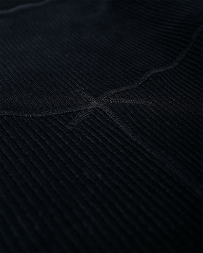 MotivMfg Bog T-Shirt Cotton Linen Rib Jersey/Black