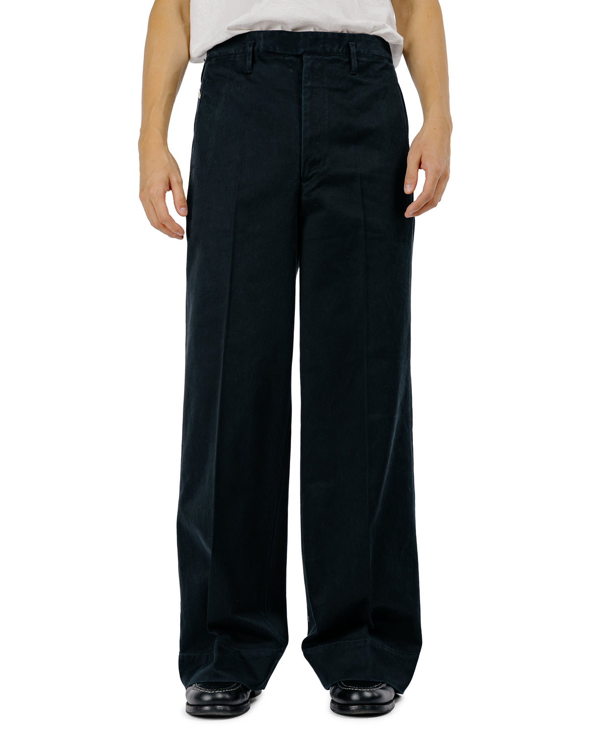 MotivMfg Loft Trousers Super Cotton Sateen/Black