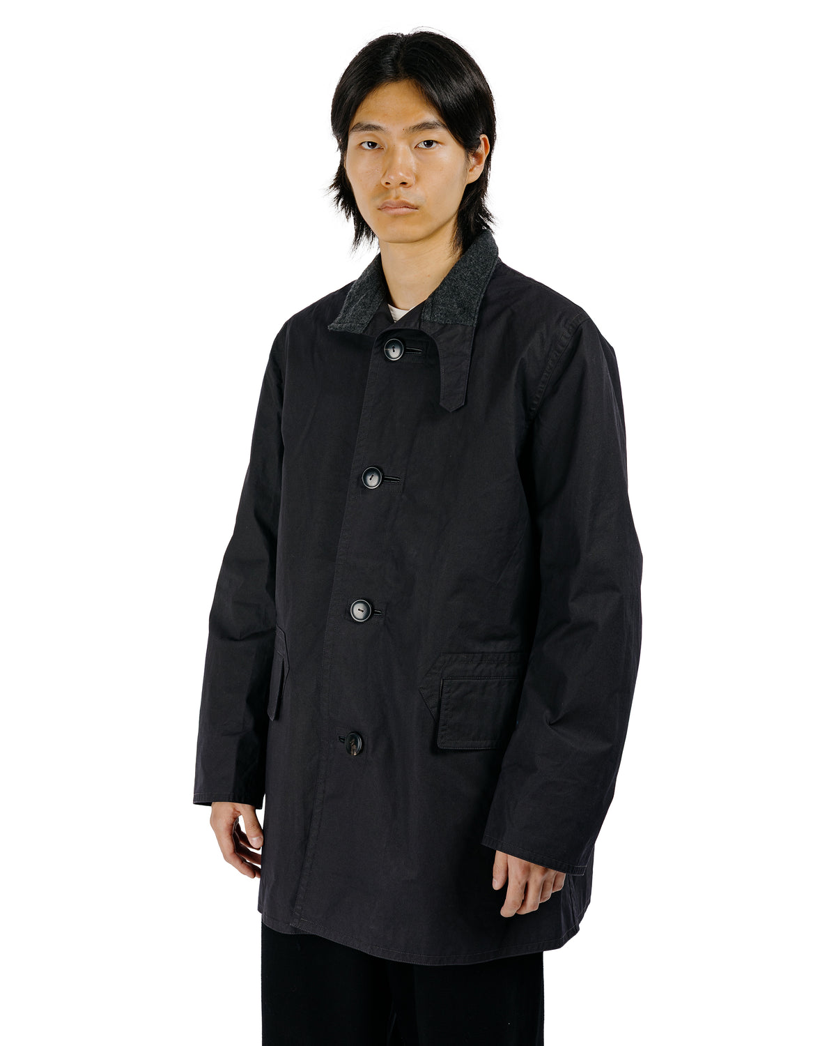 MotivMfg Mod. Tropal Coat Halley Stevensons P200 "Military Finish Waxed Cotton" Aubergine