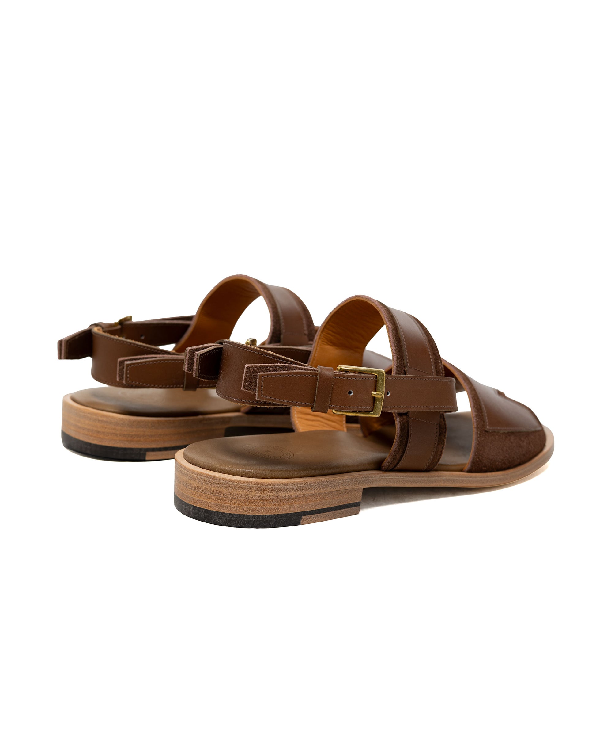NICENESS Ballard Leather Sandals Brown