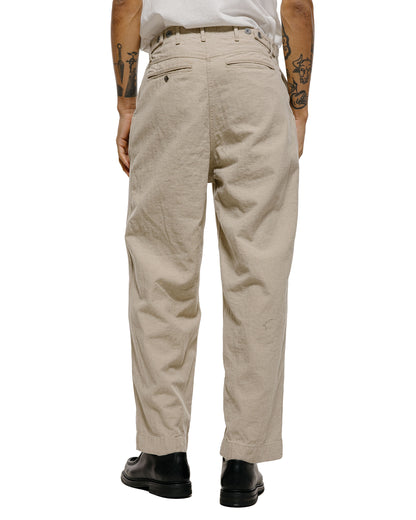 lost & found NICENESS NICENESS L.Bliss Natural Herringbone Utility Pants