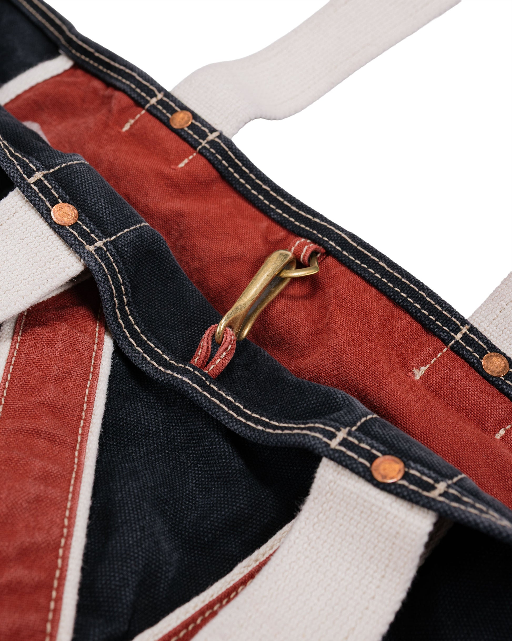 lost & found NICENESS NICENESS L.Lesh Canvas Shoulder Bag Strap Black/Red