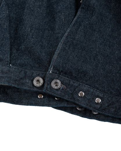 lost & found NICENESS NICENESS Thornhill Raw Denim Tracker Jacket Indigo