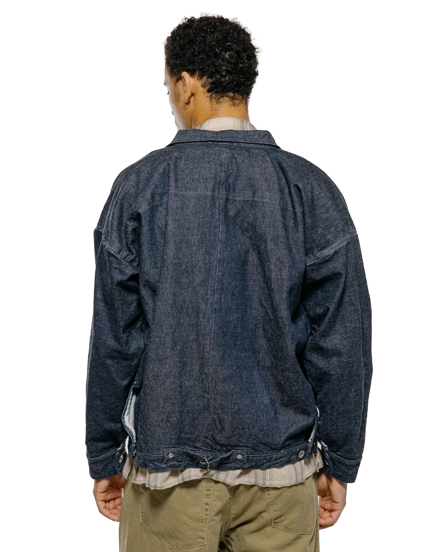 lost & found NICENESS NICENESS Thornhill Raw Denim Tracker Jacket Indigo