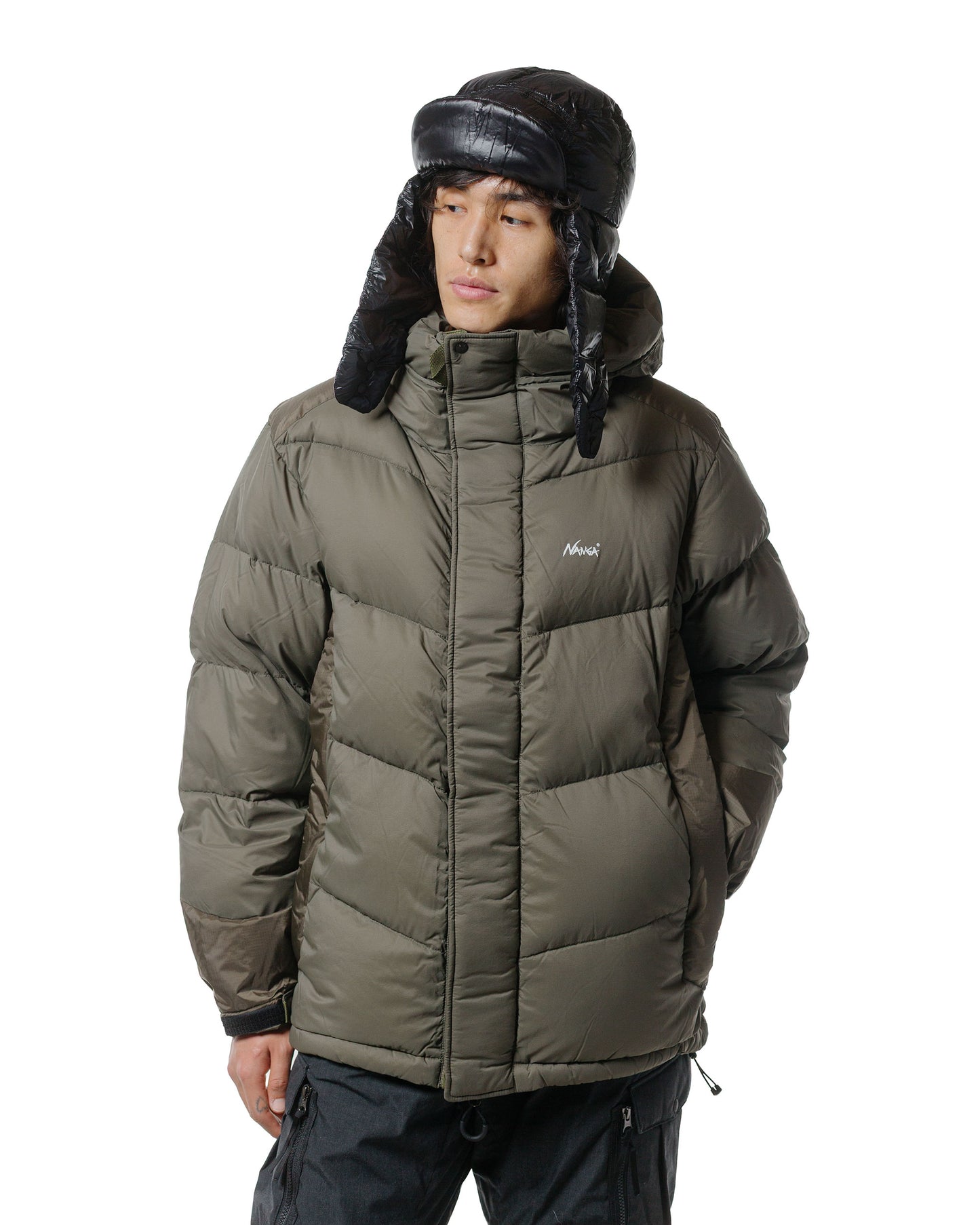 lost & found Nanga Nanga Liteforce Down Jacket Khaki