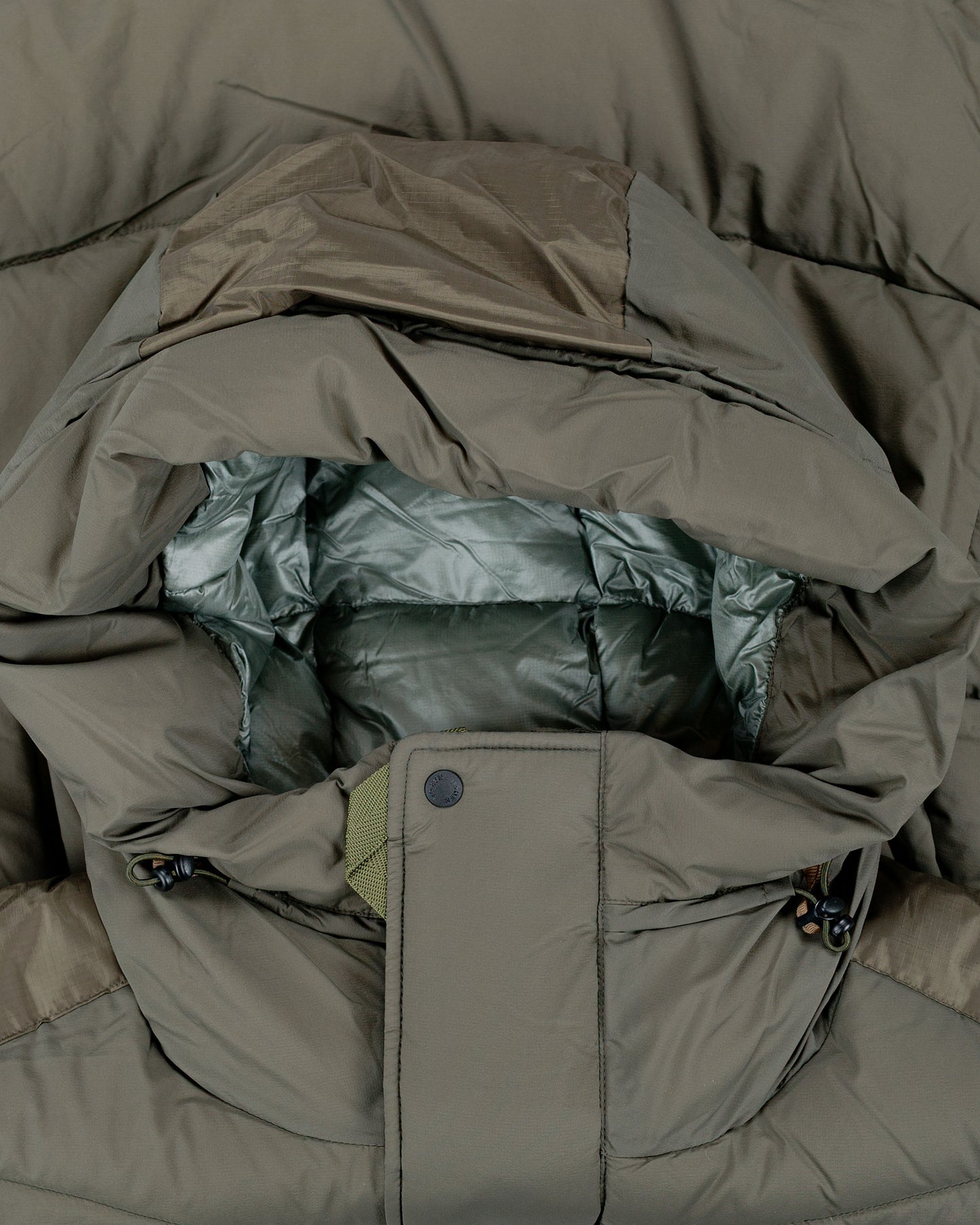 lost & found Nanga Nanga Liteforce Down Jacket Khaki