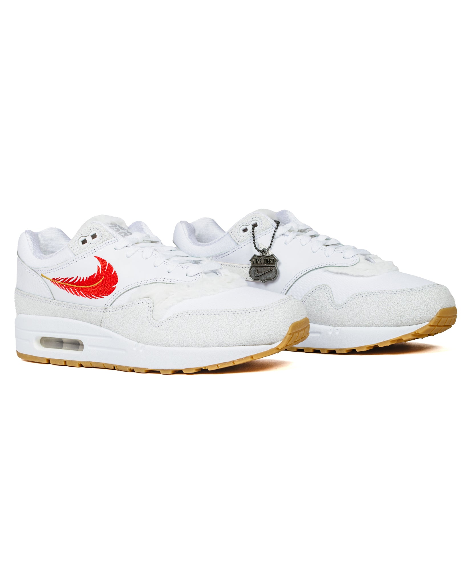 Nike Air Max 1 PRM White/University Red 'The Bay' Side