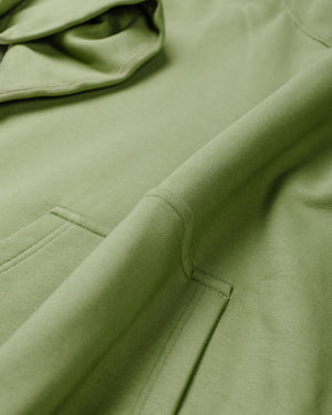 Nike Solo Swoosh Fleece Pullover Hoodie Oil Green Detail