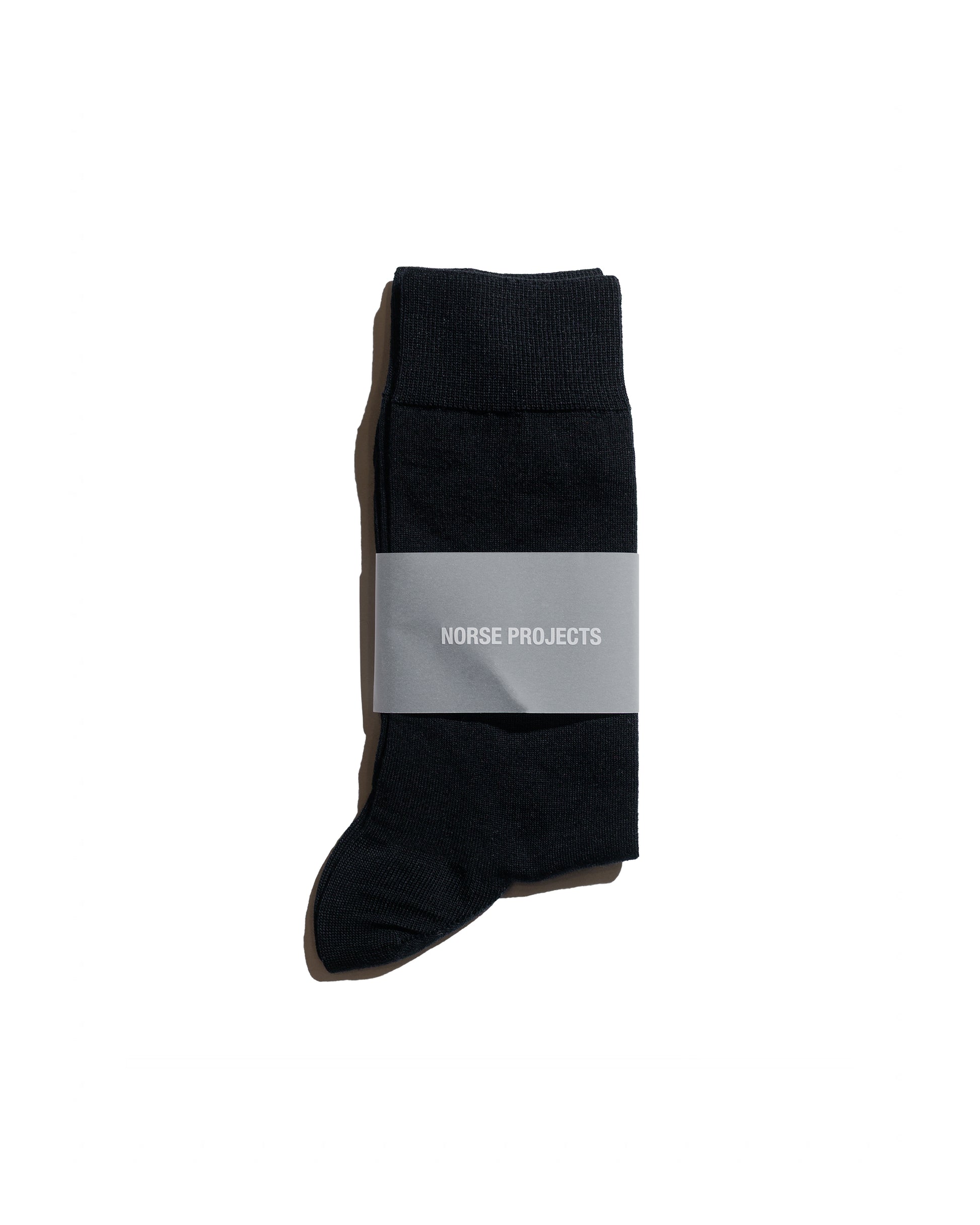 lost & found Norse Projects Norse Projects Bjarki Tech Merino Sock All Black
