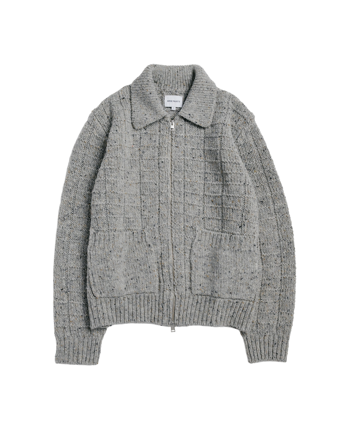Norse Projects Aldrup Donegal Square Jacket Light Grey Melange