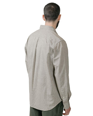 Norse Projects Algot Relaxed Cotton Linen Shirt Ivy Green model back