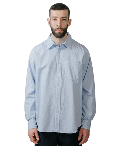 Norse Projects Algot Relaxed Cotton Linen Shirt Pale Blue