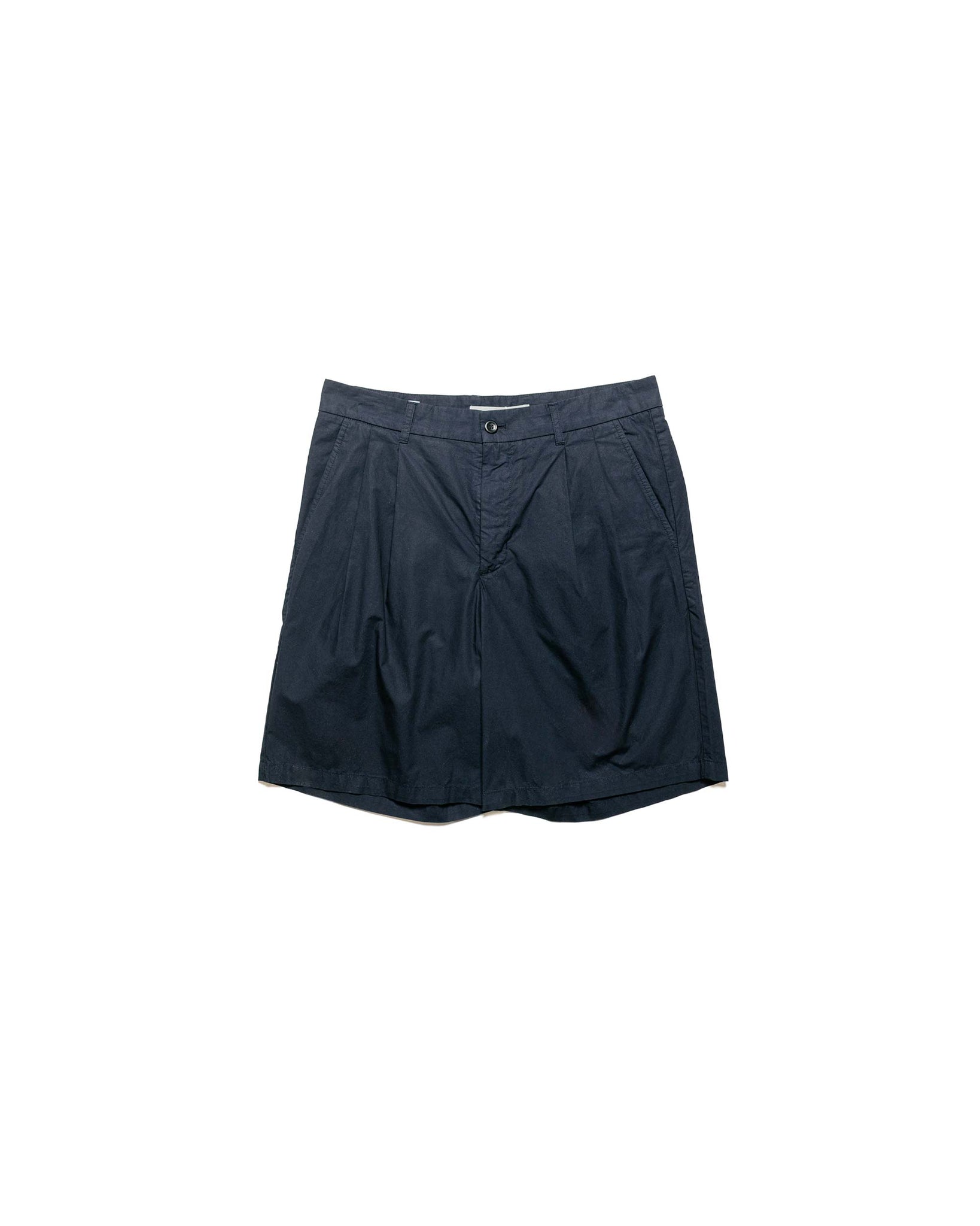 Norse Projects Benn Relaxed Typewriter Pleated Short Dark Navy