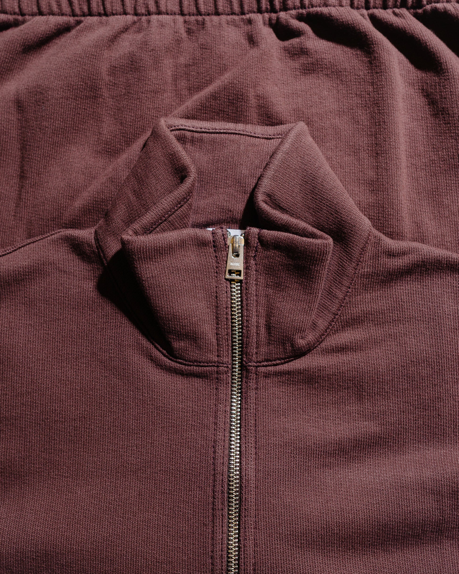 lost & found Norse Projects Norse Projects Bjorn Relaxed Organic Loopback Track Jacket Mahogany