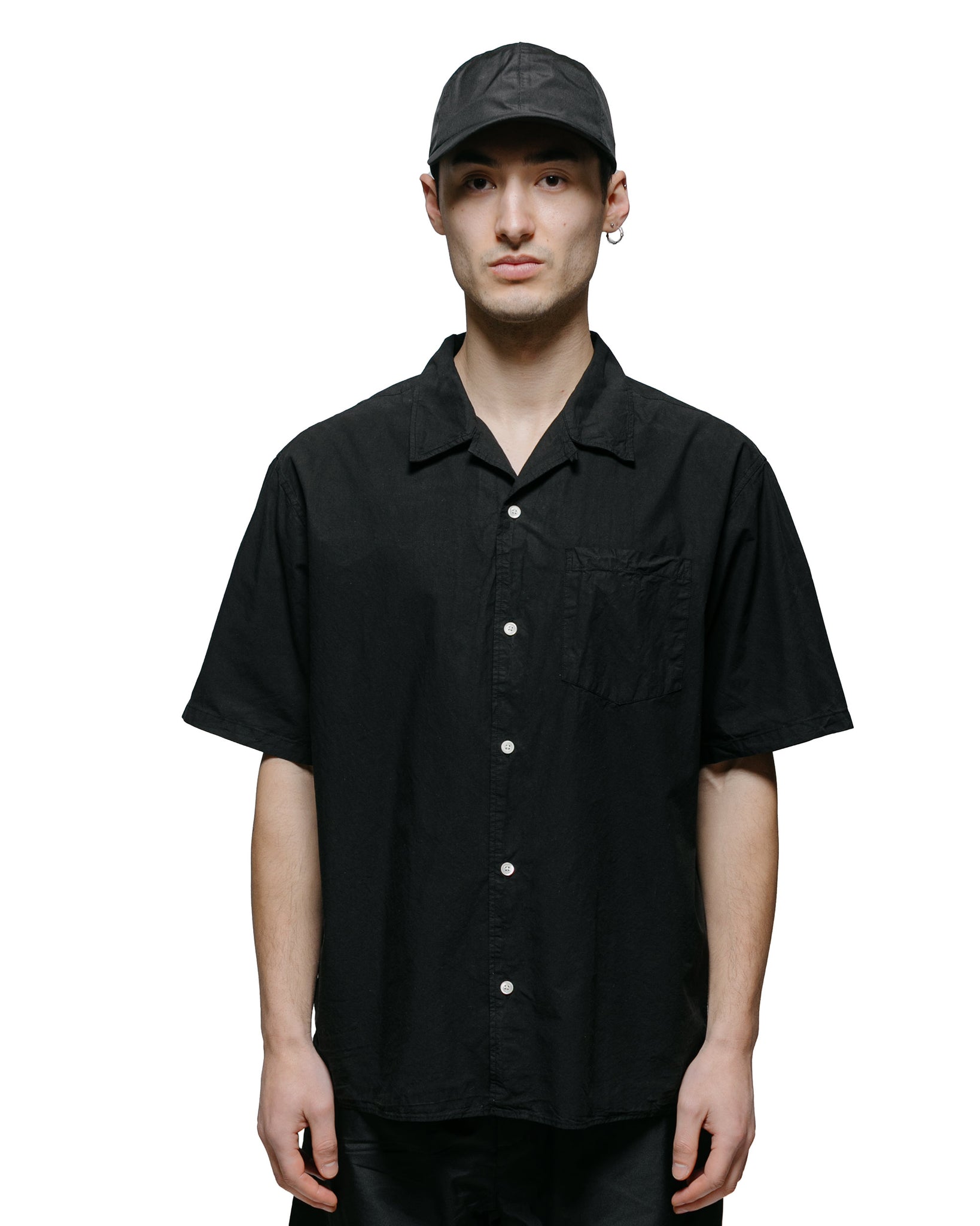 Norse Projects Carsten Tencel Black model front