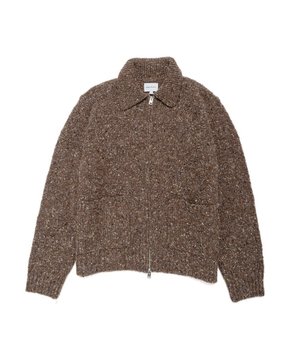 Norse Projects Erik Donegal Diamond Jacket Seal Brown
