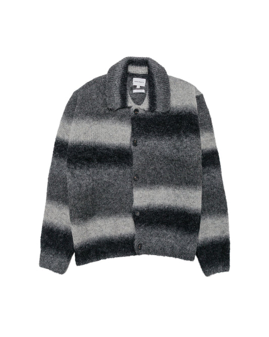 Norse Projects Erik Gradient Alpaca Wool Jacket Charcoal Melange