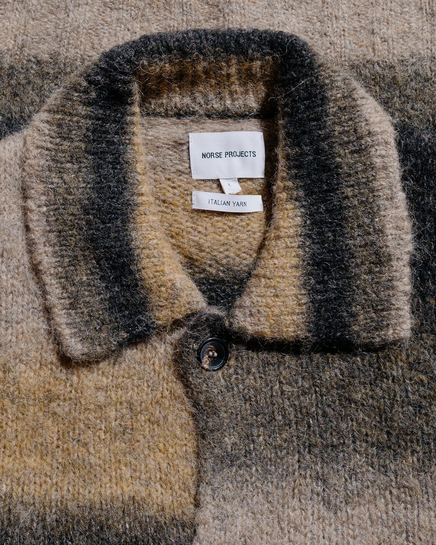 lost & found Norse Projects Norse Projects Erik Gradient Alpaca Wool Jacket Utility Khaki