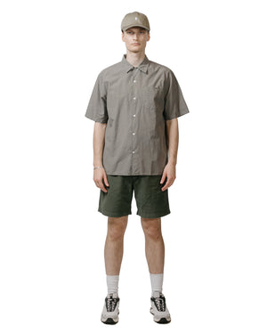 Norse Projects Ezra Relaxed Cotton Linen Short Spruce Green model full