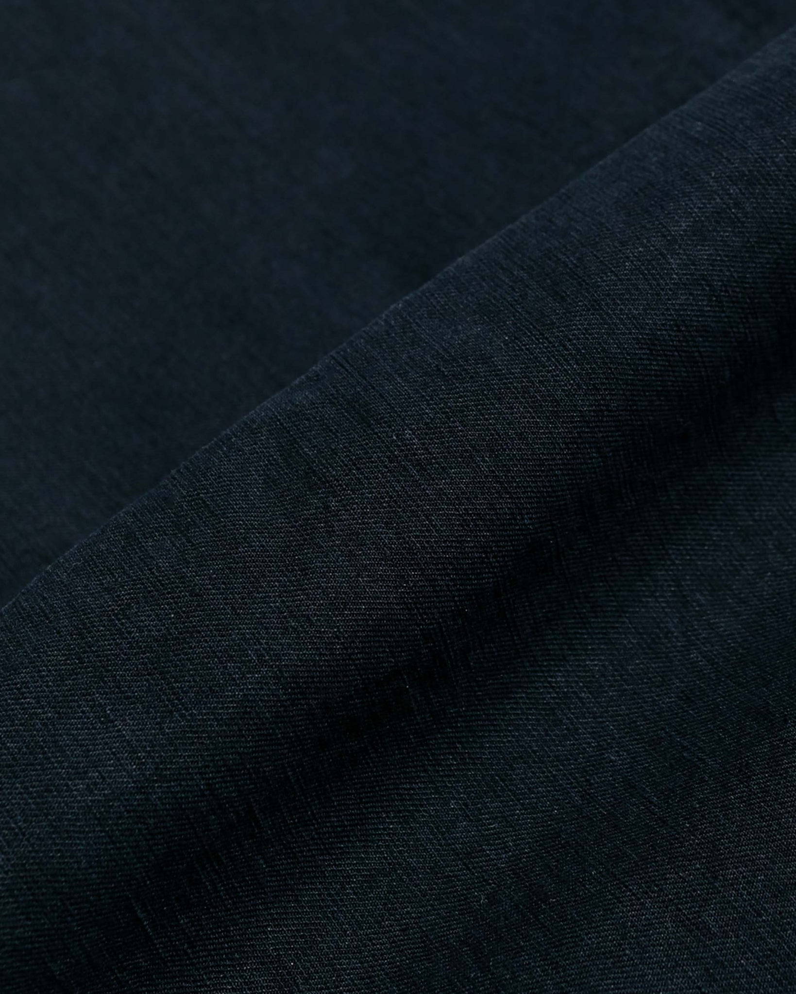 Norse Projects Ezra Relaxed Cotton Linen Trouser Dark Navy fabric