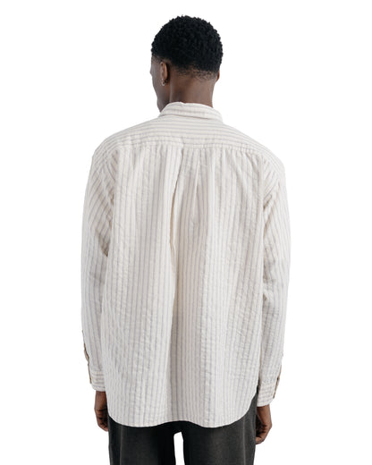 Norse Projects Falster Stripe Oversized Shirt Natural Ecru