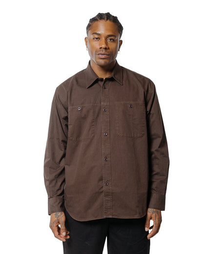 Norse Projects Julius Mineral Dyed Overshirt Shirt Espresso