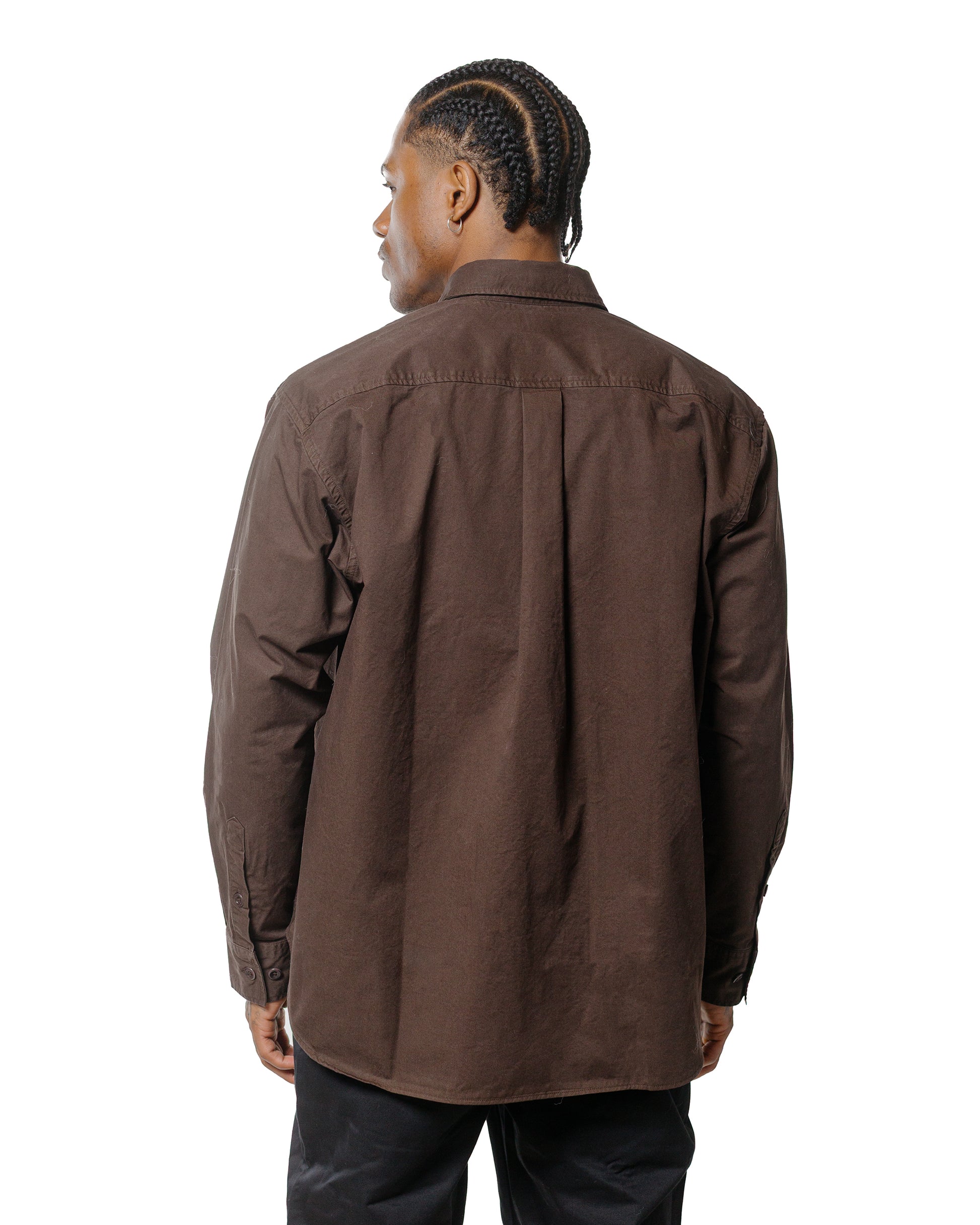 Norse Projects Julius Mineral Dyed Overshirt Shirt Espresso