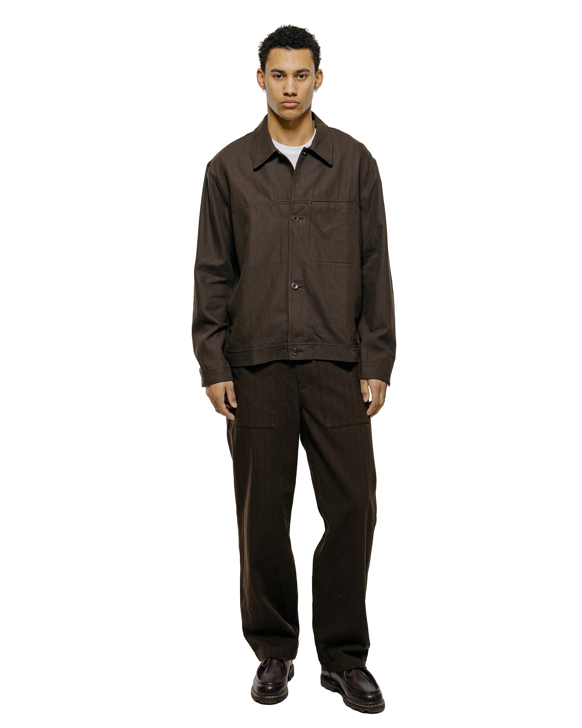 lost & found Norse Projects Norse Projects Kvitfjell Relaxed Cotton Wool Herringbone Pant Delicioso Brown