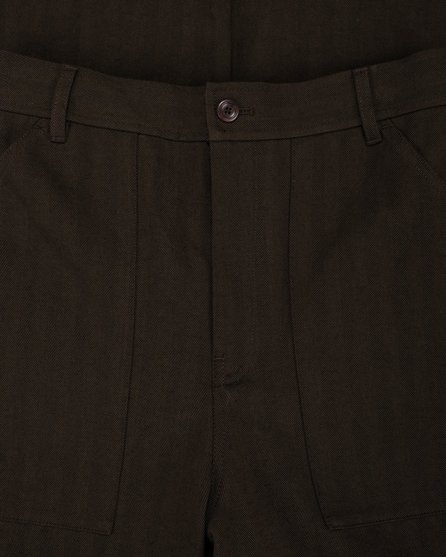 lost & found Norse Projects Norse Projects Kvitfjell Relaxed Cotton Wool Herringbone Pant Delicioso Brown