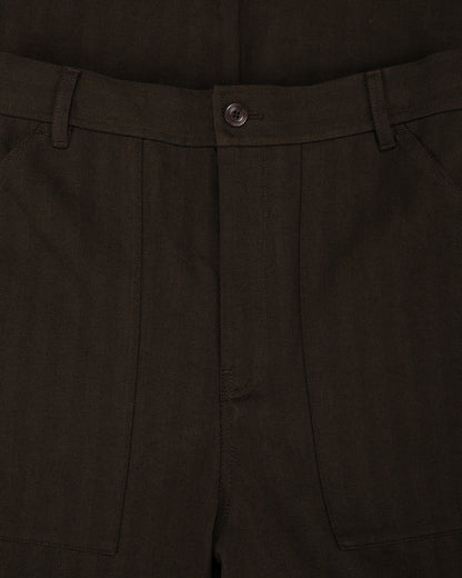 lost & found Norse Projects Norse Projects Kvitfjell Relaxed Cotton Wool Herringbone Pant Delicioso Brown