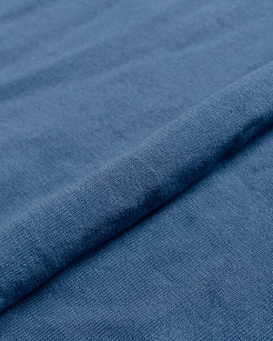 Norse Projects Leif Cotton Linen Polo Calcite Blue fabric