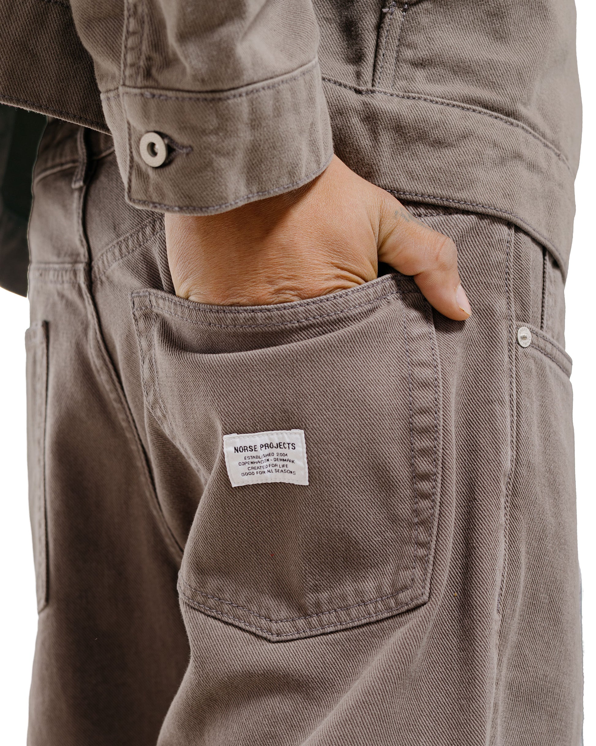 Norse Projects Lost & Found Korshavn Relaxed 5 Pocket Magnet Grey