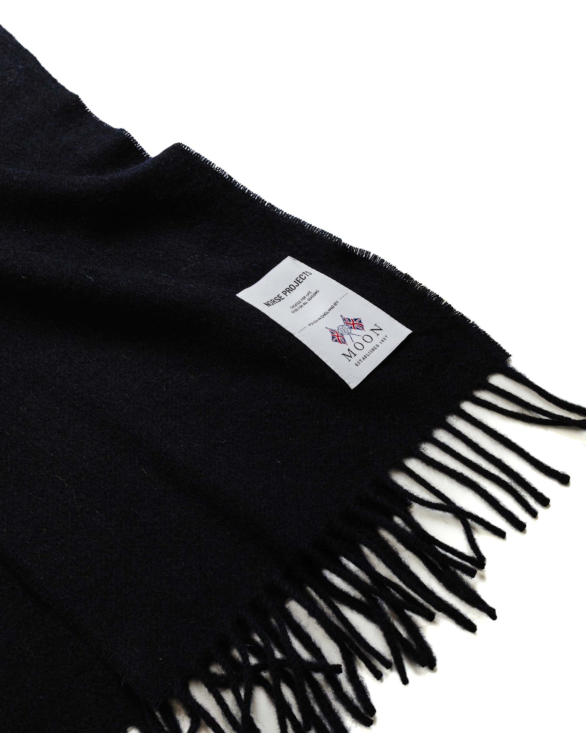 lost & found Norse Projects Norse Projects Moon Lambswool Scarf Black