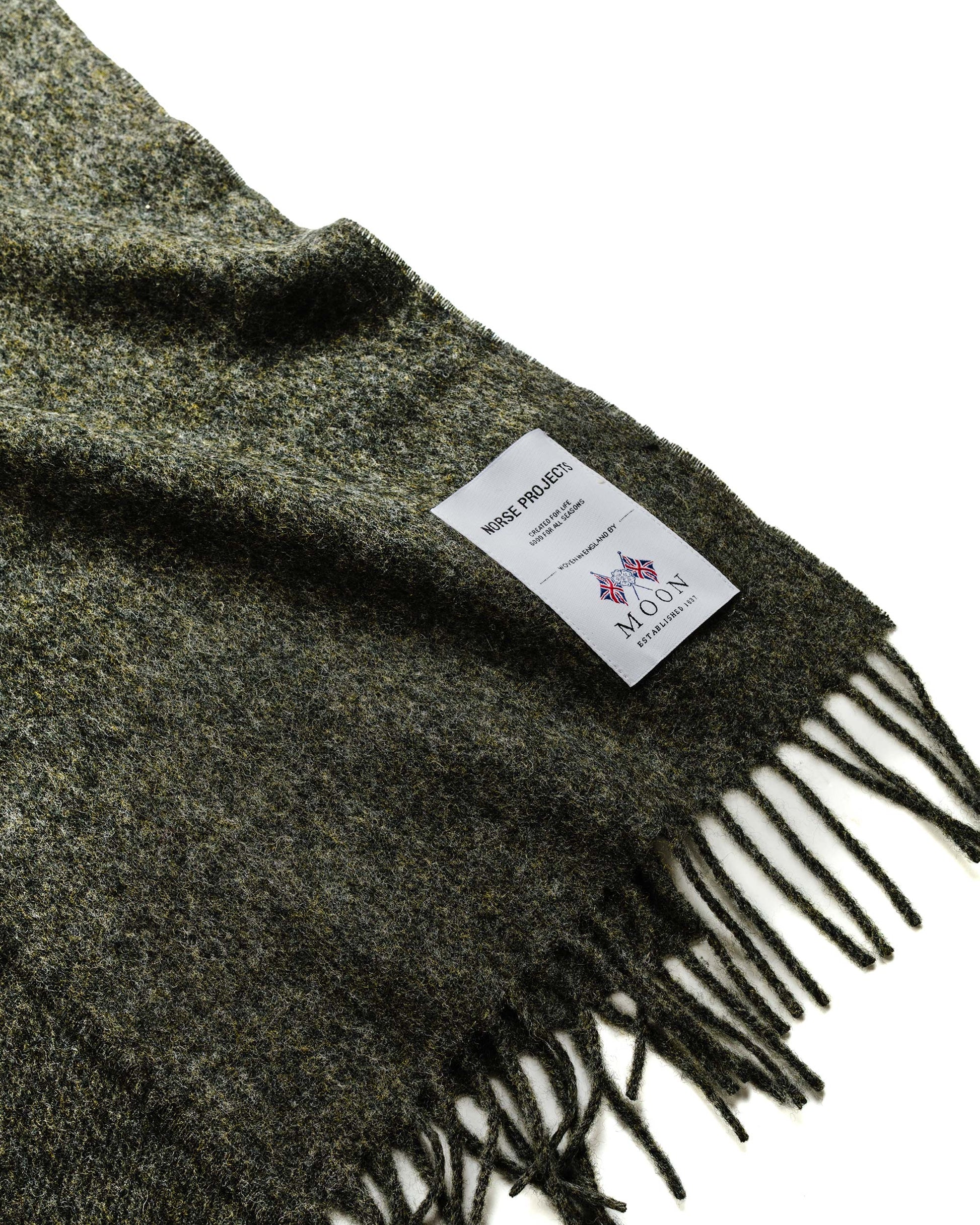 lost & found Norse Projects Norse Projects Moon Lambswool Scarf Charcoal Melange