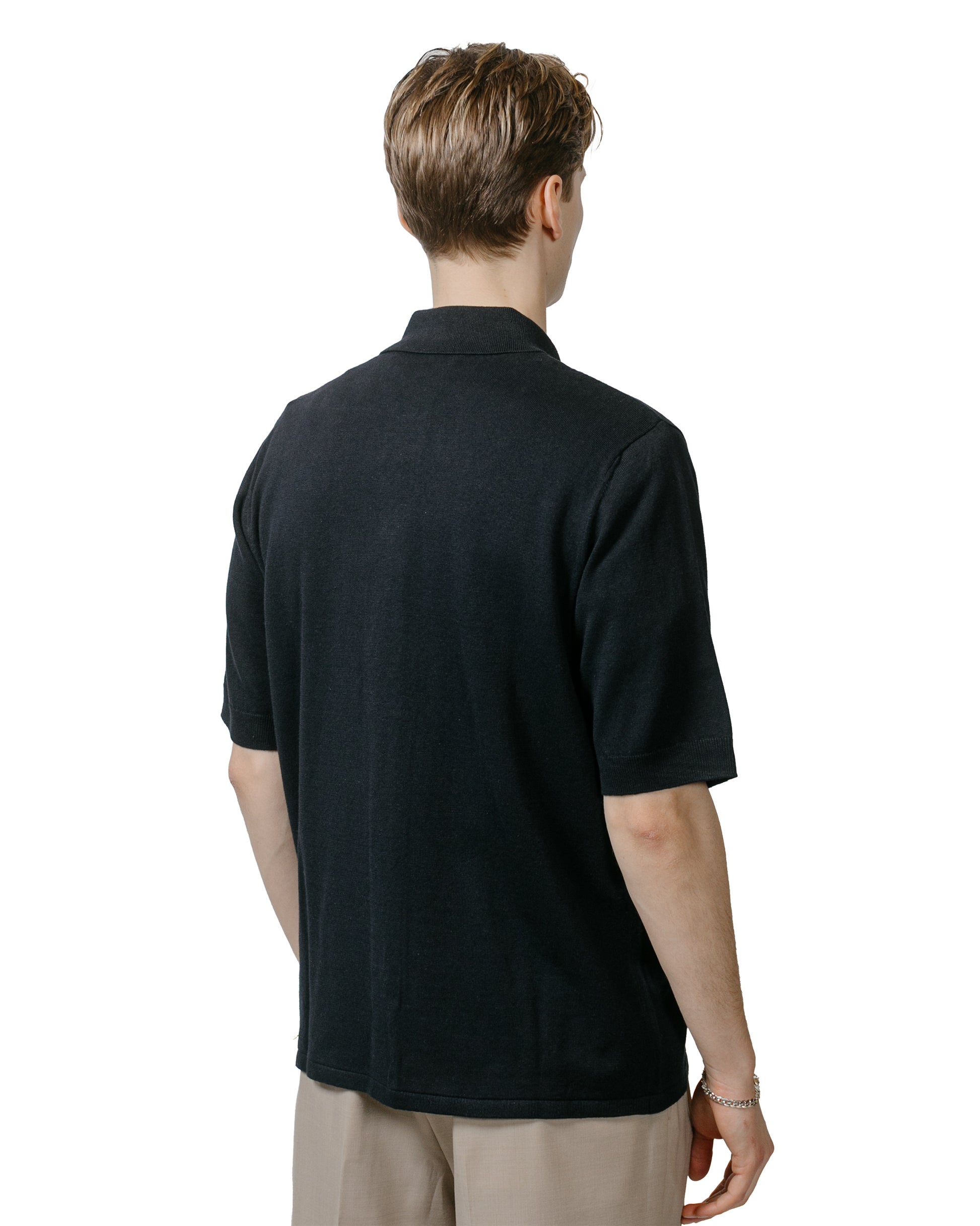 lost & found Norse Projects Norse Projects Rollo Cotton Linen SS Shirt Dark Navy