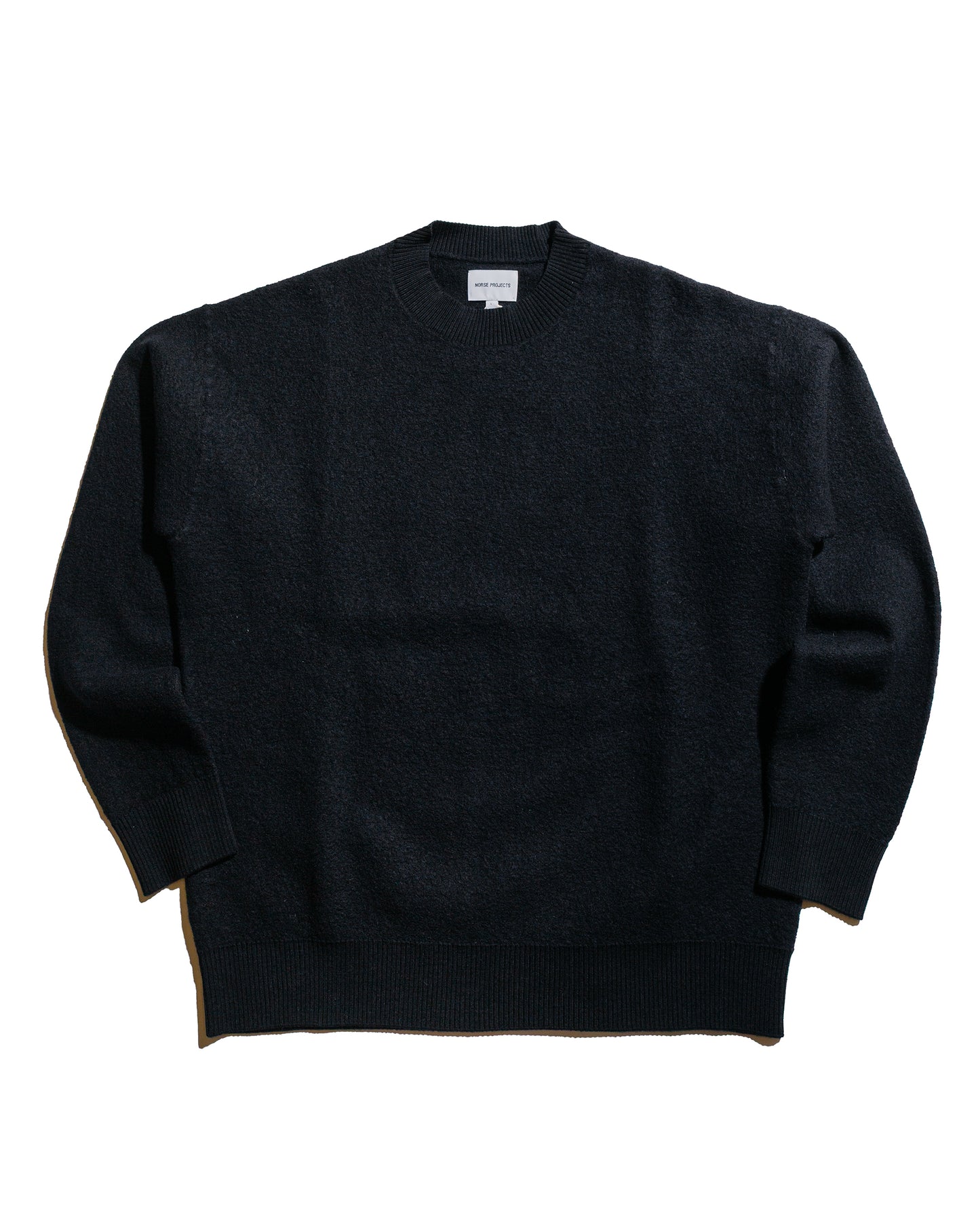 lost & found Norse Projects Norse Projects Rom Boiled Wool Crewneck Dark Navy