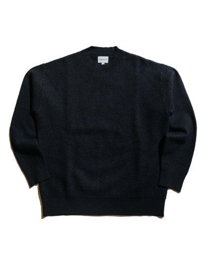 lost & found Norse Projects Norse Projects Rom Boiled Wool Crewneck Dark Navy
