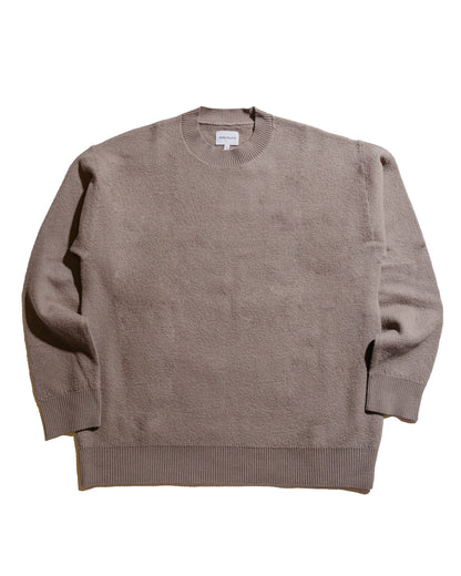 lost & found Norse Projects Norse Projects Rom Boiled Wool Crewneck Walnut
