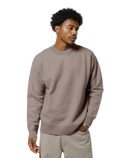 lost & found Norse Projects Norse Projects Rom Boiled Wool Crewneck Walnut