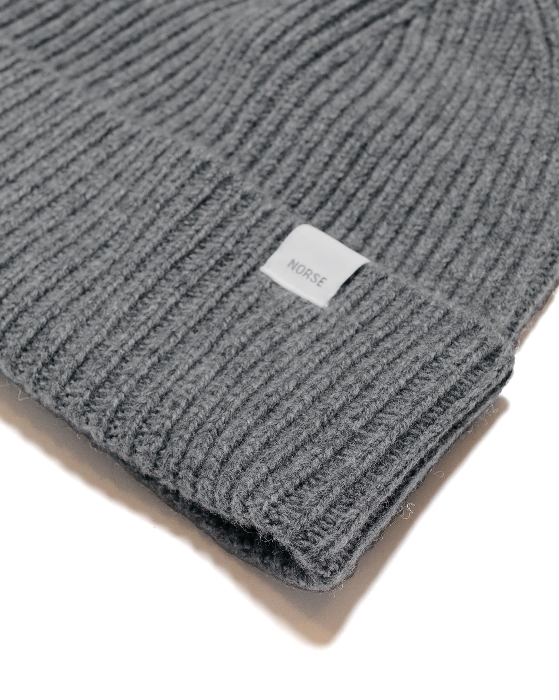 lost & found Norse Projects Norse Projects Standard Merino Lambswool Beanie Grey Melange