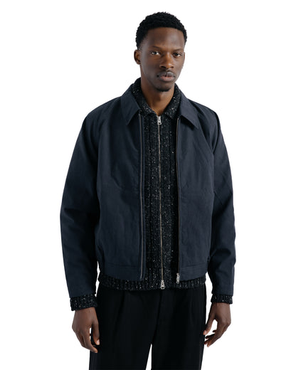 Norse Projects Stensholt Buff Cotton Blouson Dark Navy