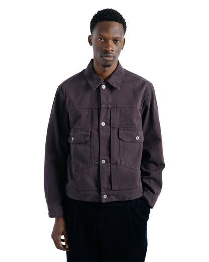 Norse Projects Storadal Heavy Twill Type II Jacket Darkest Purple