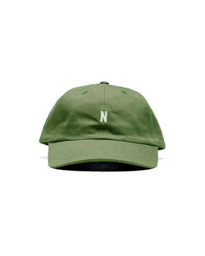 lost & found Norse Projects Norse Projects Twill Sports Cap Moss Green