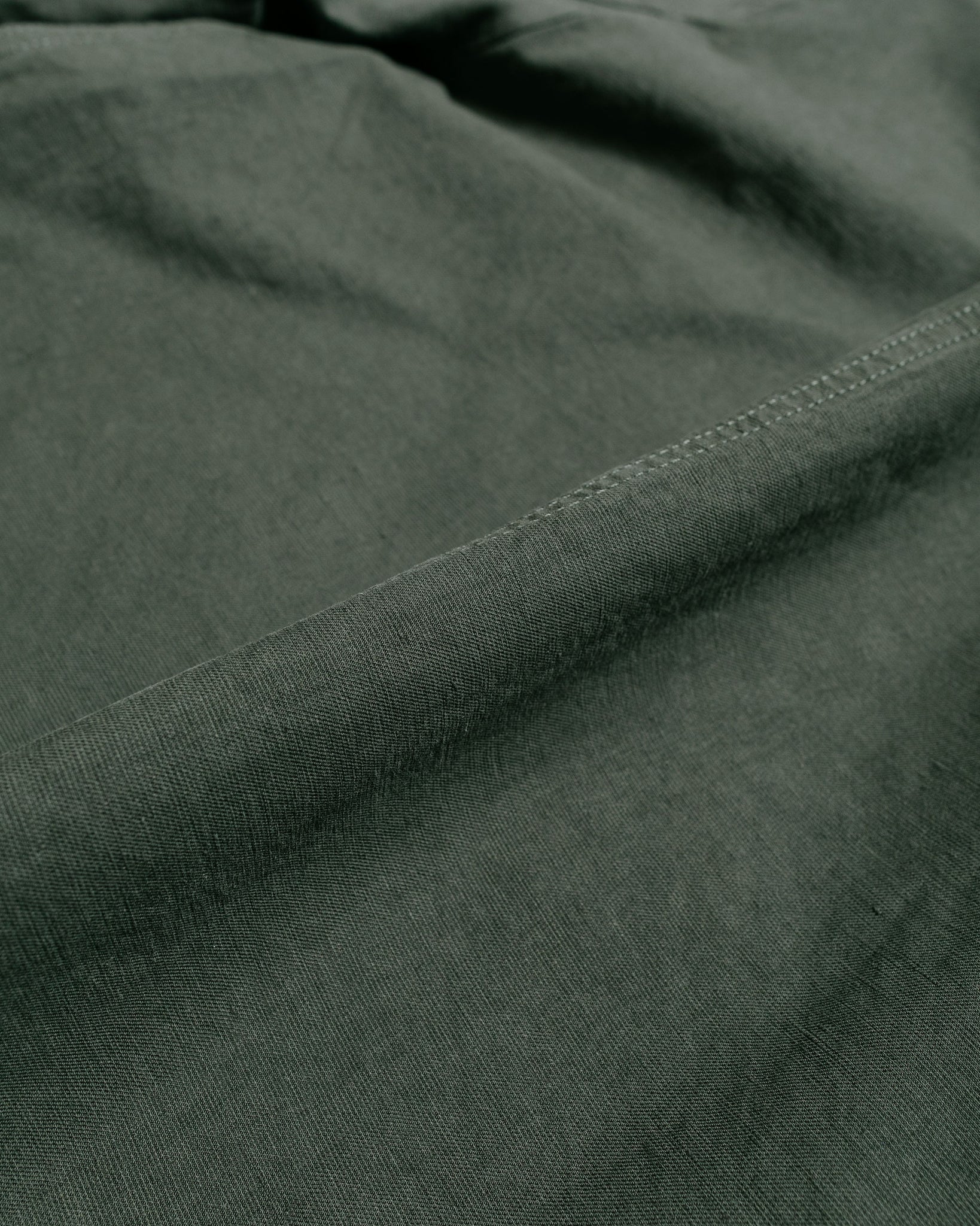 Norse Projects Tyge Cotton Linen Overshirt Spruce Green fabric